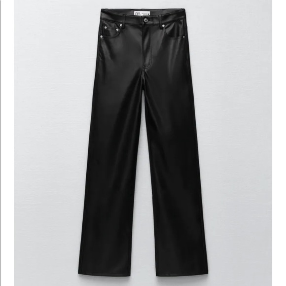 Zara Pants & Jumpsuits Brand New With Tags Zara Full Length The 9s Leather Pants Poshmark